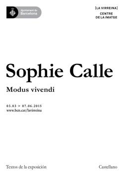 Modus vivendi - Premsa Institut de Cultura de Barcelona