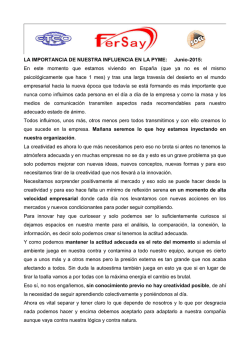 LA IMPORTANCIA DE NUESTRA INFLUENCIA EN