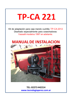 TP-CA 221 Kit de adaptación para caja mando cuchilla TP
