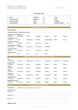 FICHA DE CATA - KOLUMBUS Cigars
