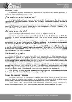 Info campamento 2015 - Txispeleta Eskaut Taldea