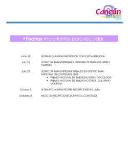 Programa Preliminar Cancún 2015