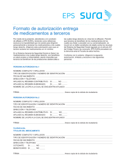 Formato de autorizaci&oacute;n entrega de medicamentos a
