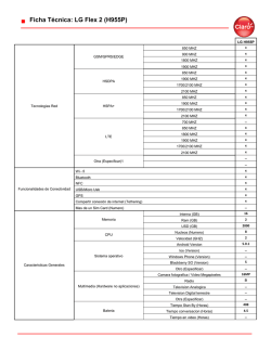 Ficha T&eacute;cnica: LG Flex 2 (H955P)