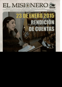 Miércoles 14 - Universidad Agraria del Ecuador