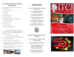 DIRECTORIO EL MODELO DE EDUCACION A DISTANCIA