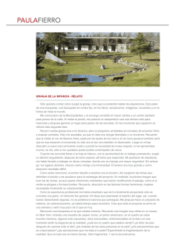 Relato - Paula Fierro Arquitecta