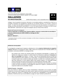 HALLAZGOS - Arquitectura del Paisaje