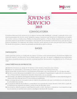 Joven Es-Servicio 2015 - Instituto Mexicano de la Juventud