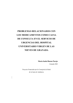 PROBLEMAS RELACIONADOS CON LOS MEDICAMENTOS