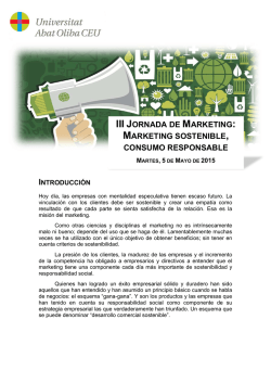 III JORNADA DE MARKETING: MARKETING