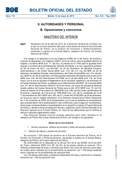 Disposici&oacute;n 5247 del BOE n&uacute;m. 113 de 2015