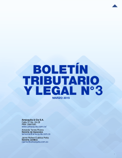 Boletín Tributario y Legal N°3