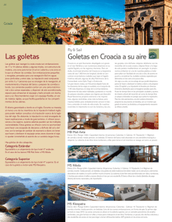 Goletas en Croacia a su aire Las goletas