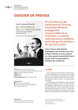DOSSIER DE PRENSA - Penguin Random House Grupo Editorial