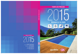 Tarifa Certikin - CTX 2015