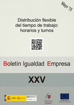 Distribuci&oacute;n flexible del tiempo de trabajo