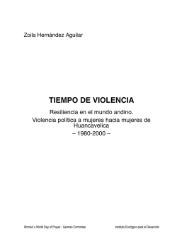 TIEMPO DE VIOLENCIA - E-Comunidad Wesleyana para las Américas