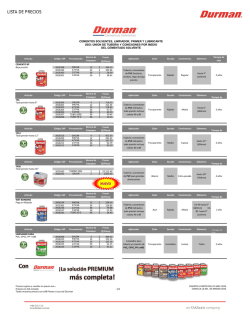 LISTA DE PRECIOS