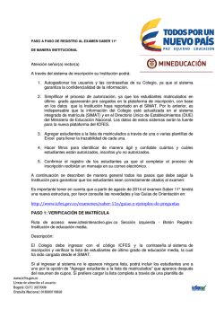 instructivo general paso a paso saber 11