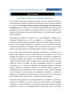 EDITORIAL - Facultad de Medicina