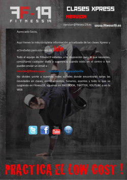 Horarios - Fitness19