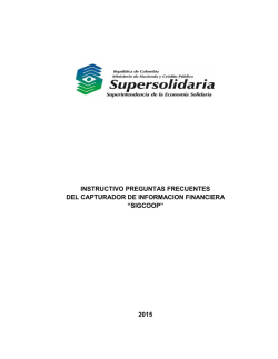 INSTRUCTIVO PREGUNTAS FRECUENTES DEL