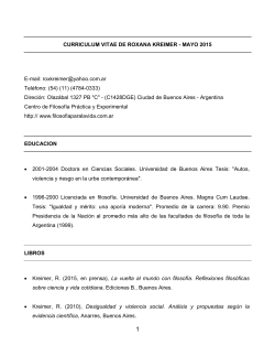 Curriculum Vitae (CV) en Español