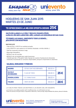 dossier Viaje Hogueras de San Juan 2015