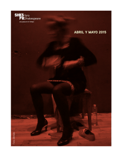 ABRIL Y MAYO 2015 - Foro Shakespeare