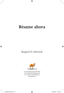 T BESAME AHORA.indd