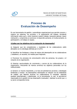 Política Evaluación de Desempeño - Laboratorio Tecnológico del