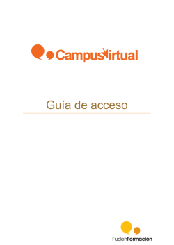 Gu&iacute;a de acceso - Campus Virtual