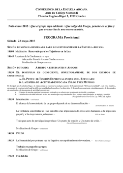 PROGRAMA Provisional