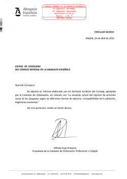 Informe - Ilustre Colegio de Abogados de Lorca