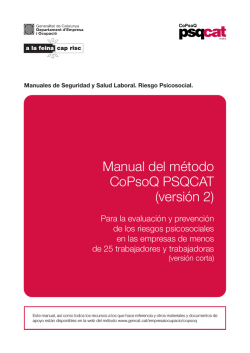 Manual del m&eacute;todo CoPsoQ PSQCAT (versi&oacute;n 2)