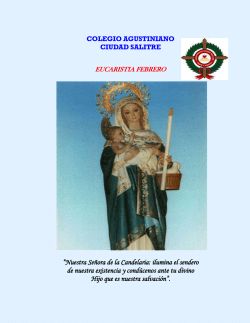 “Nuestra Señora de la Candelaria: ilumina el sendero de nuestra