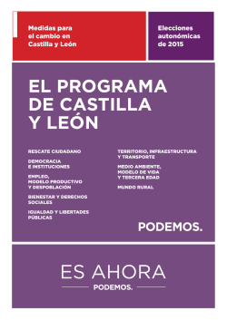 Consulta el programa de Castilla y León