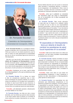 Dr. Fernando Escobar