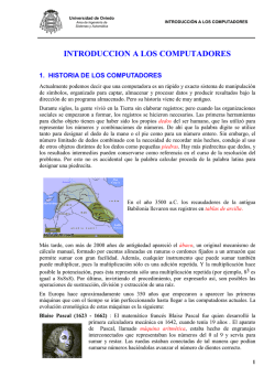 introduccion a los computadores - &Aacute;rea de Ingenier&iacute;a de Sistemas y