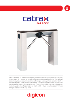 Catrax Master es un compacto pero muy robusto