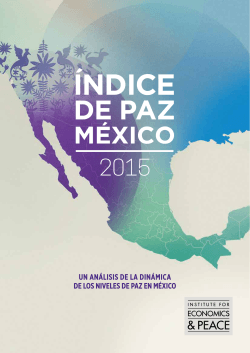 Índice de Paz México 2015 - Cultura de la Legalidad. Cultura de la
