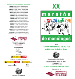 maratón - Asociación de Autores de Teatro