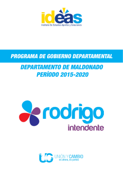 programa de gobierno departamental 2015-2020