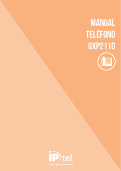 8. Manuales telefono gxp2110.cdr - IP-tel