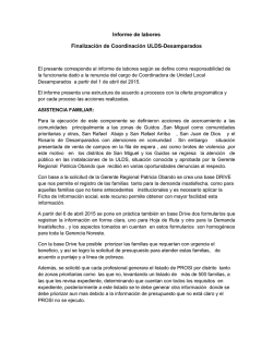 Informe Labores Laura Quesada Monge (Uldes