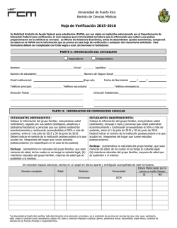 Hoja de Verificaci&oacute;n 2015-2016