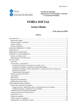 Fobia social - Dipòsit Digital de la UB
