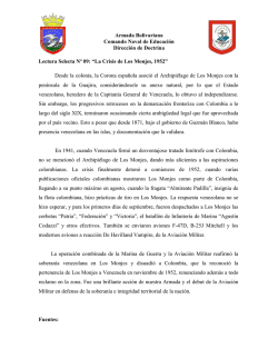La Crisis de Los Monjes, 1952
