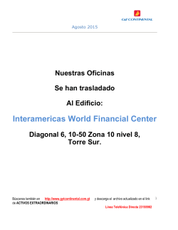 Listado de Activos Extraordinarios Grupo Financniero